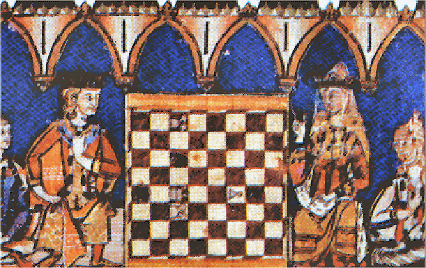 Alfonso playing Chess