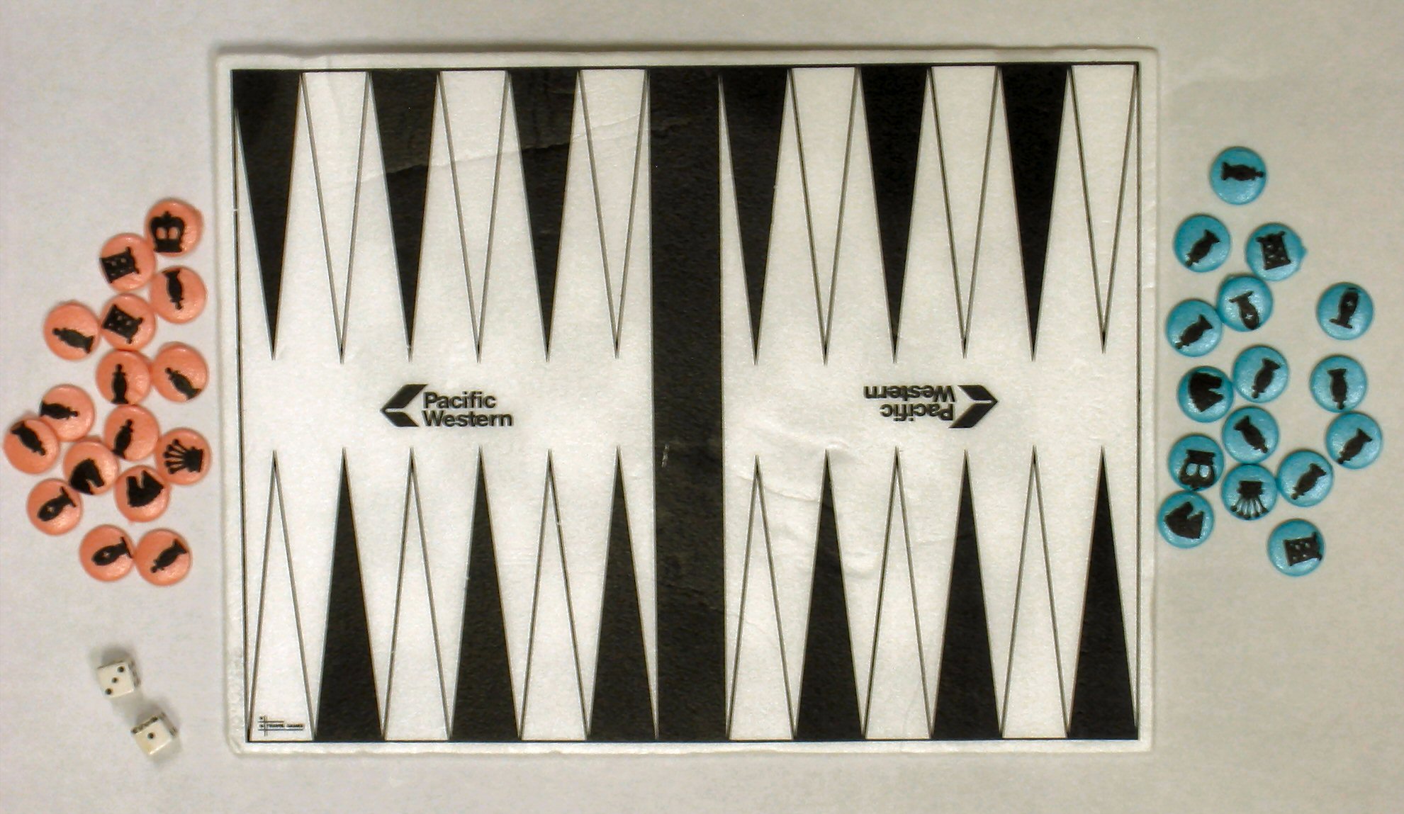 Styrofoam Backgammon set