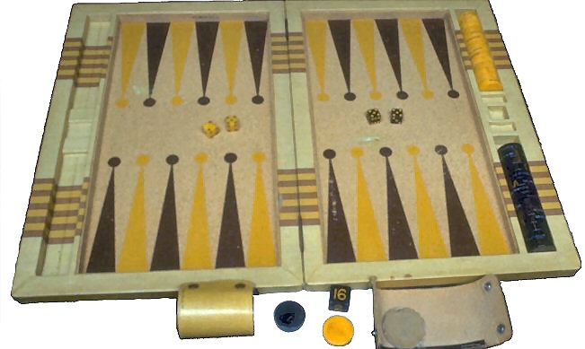 Travel Backgammon set