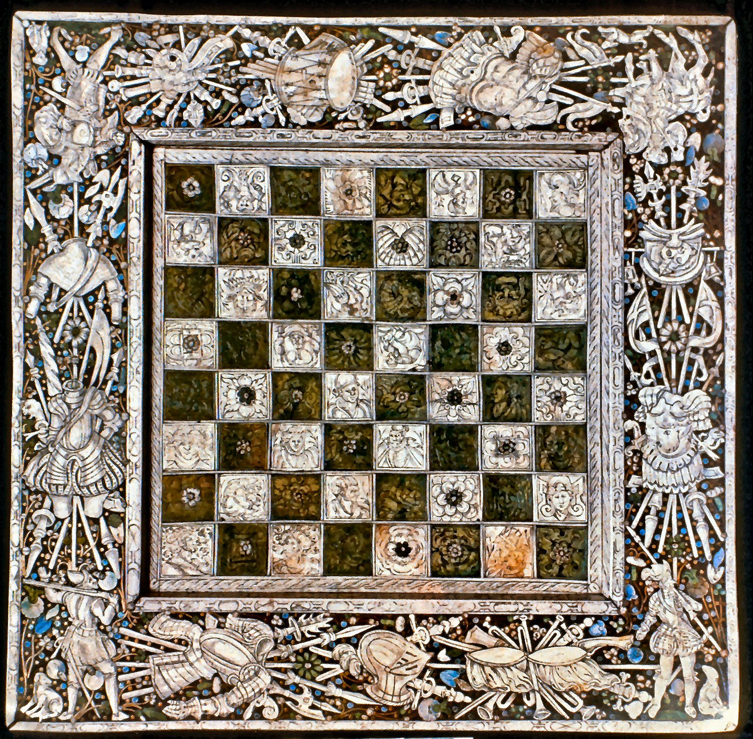 Mother of Pearl chess board