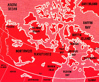Canada area map