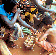 Traditional Mancala Board from Ghana